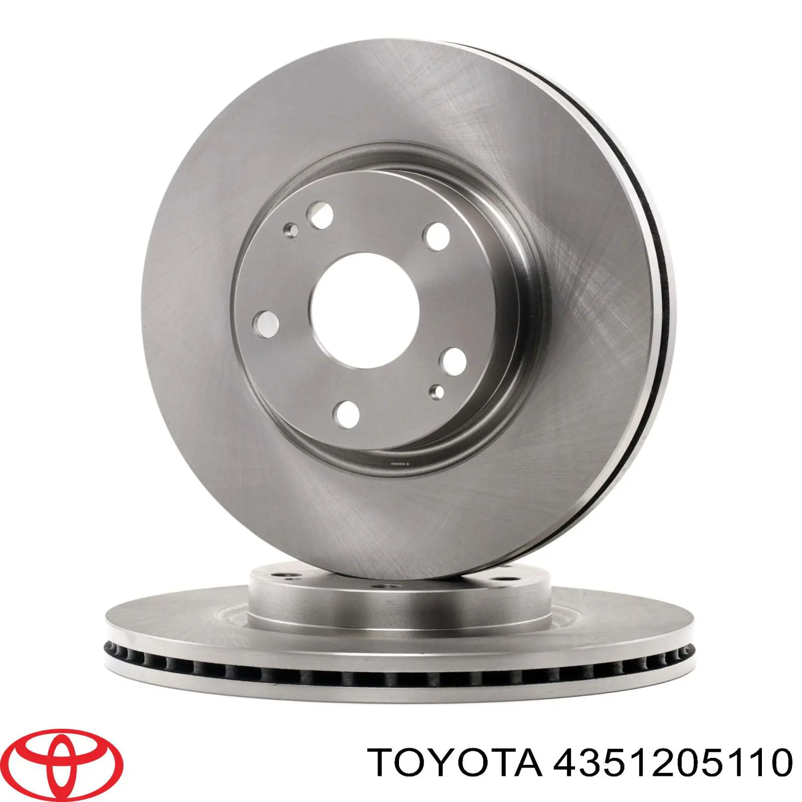 Гальмівні диски передні 4351205110 Toyota