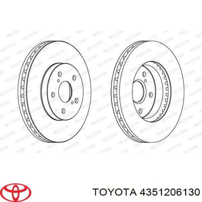Купити 4351206130 Toyota Ротор гальмівний