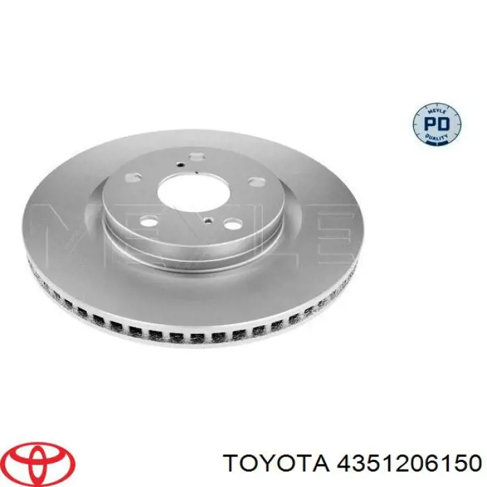 Диск гальмівний передній Toyota 4351206150