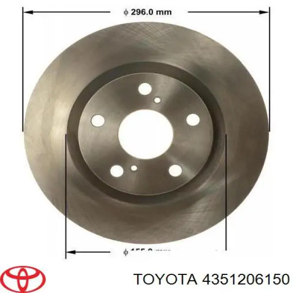 Купити 4351206150 Toyota Ротор гальмівний