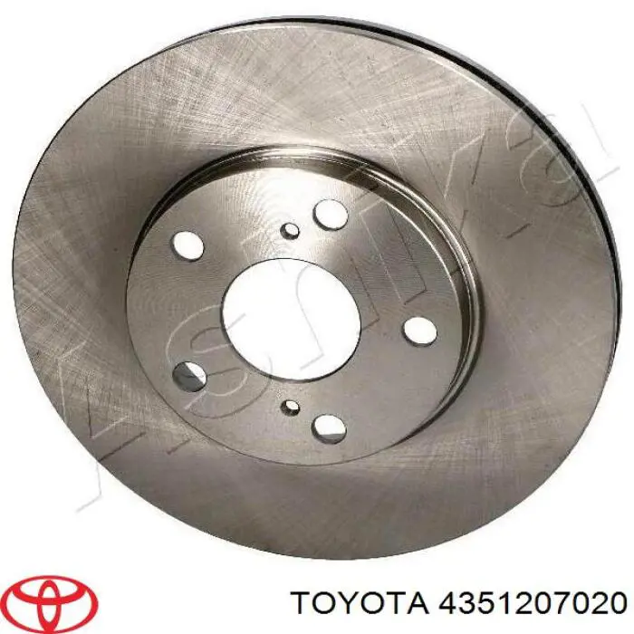 Диск гальмівний передній 4351207020 Toyota