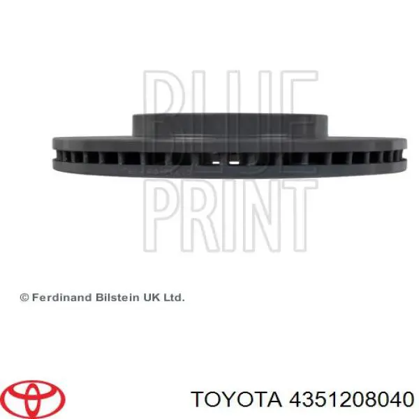 Гальмівні диски передні 4351208040 Toyota
