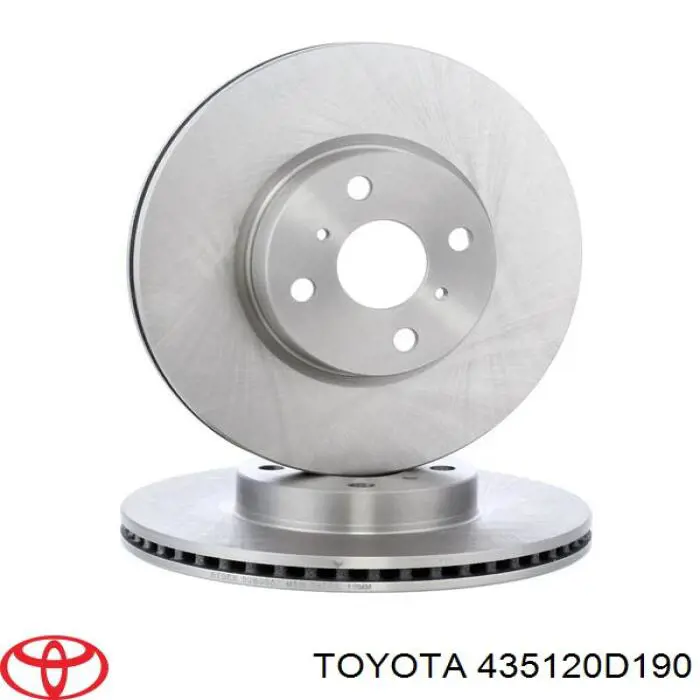 435120D190 Toyota Гальмо дискове переднє