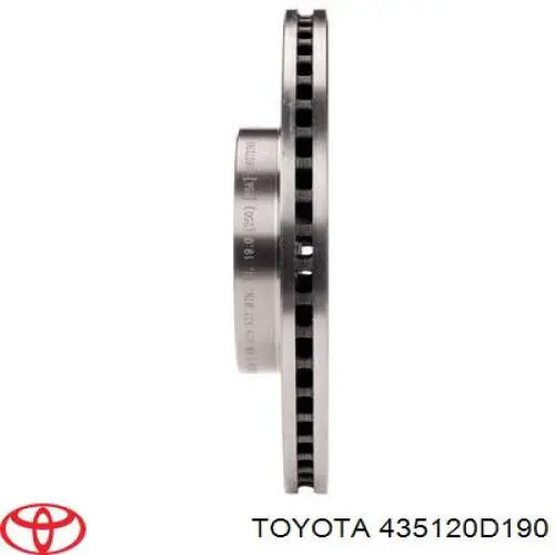 Диск переднього гальма Toyota 435120D190 ціна, від 35.43 USD