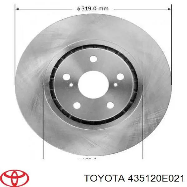 Купити 435120E021 Toyota Ротор гальмівний