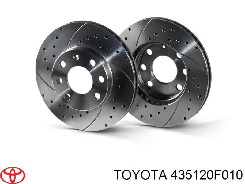 Диск переднього гальма Toyota 435120F010 ціна, від 49.48 USD