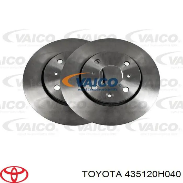 435120H040 Toyota Гальмо дискове переднє