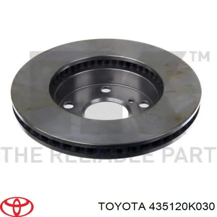 Диск гальмівний передній Toyota 435120K020