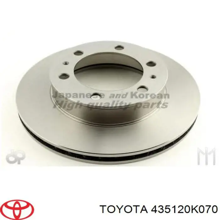 Гальмівні диски передні 435120K070 Toyota