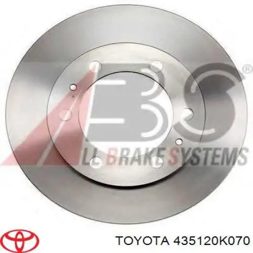 Купити 435120K070 Toyota Ротор гальмівний