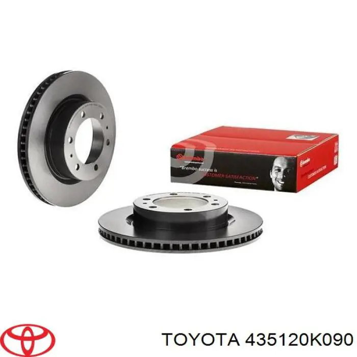 Гальмівні диски передні 435120K090 Toyota