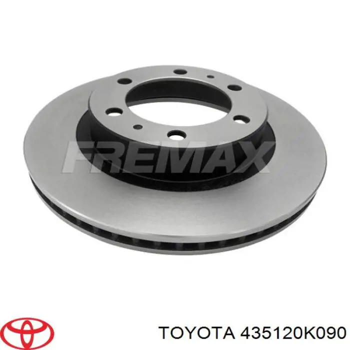 435120K090 Toyota Гальмо дискове переднє