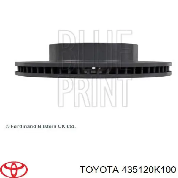 435120K100 Toyota Гальмо дискове переднє