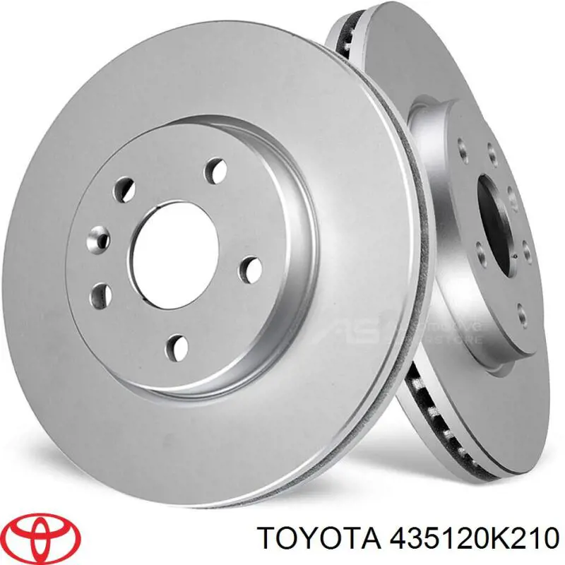 Диск переднього гальма Toyota 435120K210 ціна, від 93.66 USD