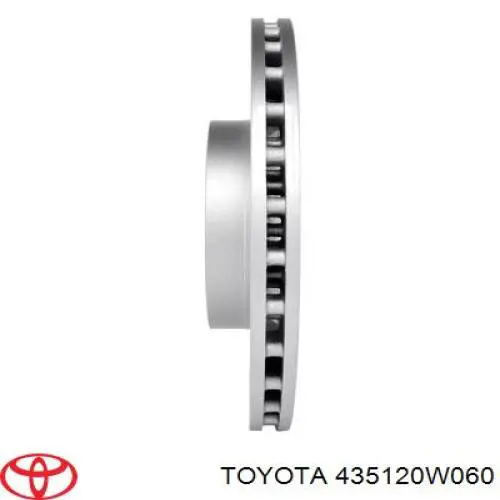 Диск переднього гальма Toyota 435120W060 ціна, від 92.67 USD