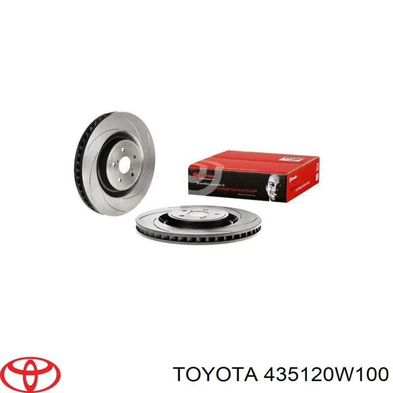 435120W100 Toyota Гальмо дискове переднє