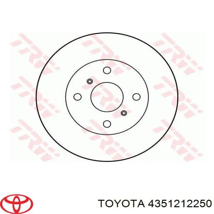 4351212250 Toyota диск гальмівний передній