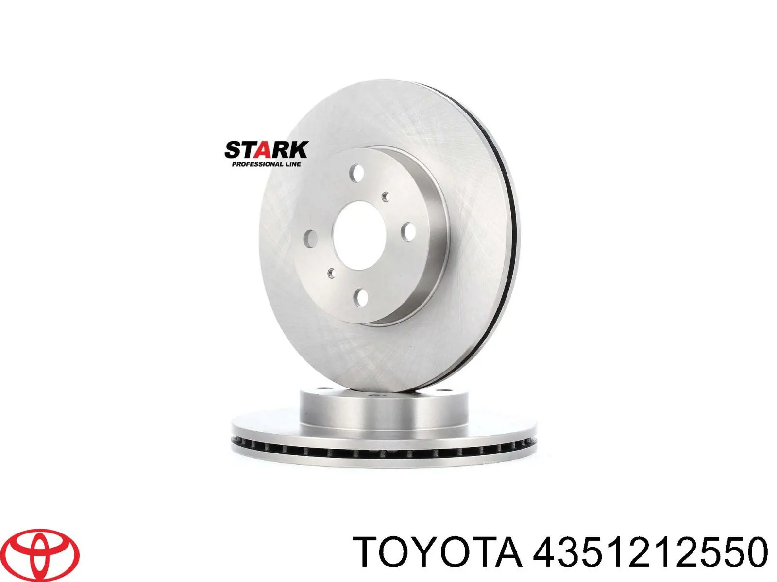 4351212550 Toyota диск гальмівний передній
