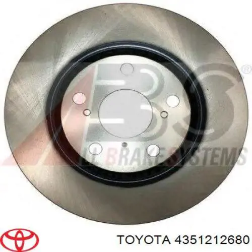 4351212680 Toyota диск гальмівний передній