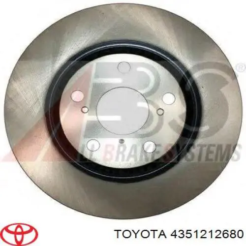 4351212680 Toyota Гальмо дискове переднє