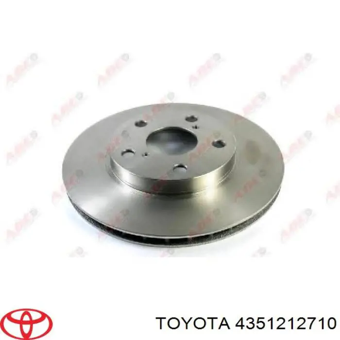 Гальмівні диски передні 4351212710 Toyota