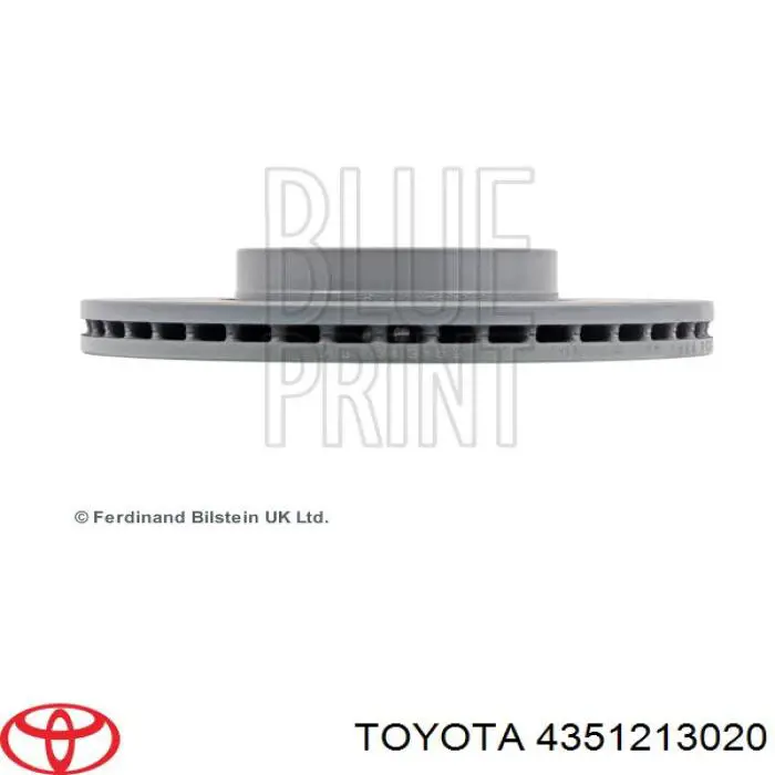 Диск гальмівний передній Toyota 4351213020