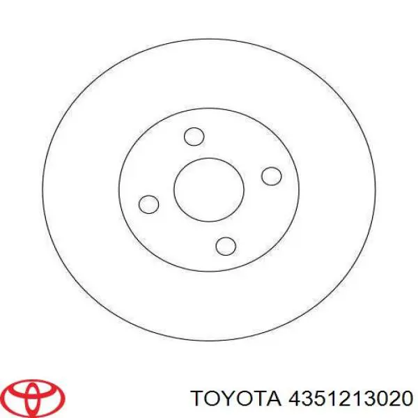 Диск переднього гальма Toyota 4351213020 ціна, від 37.68 USD