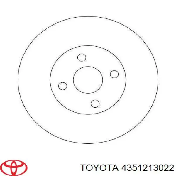 4351213022 Toyota Гальмо дискове переднє
