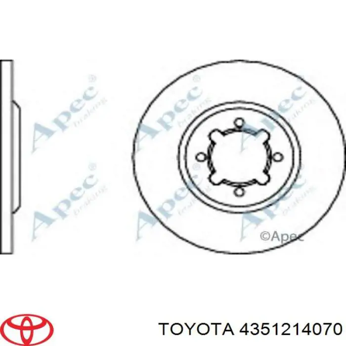 Купити 4351214070 Toyota Ротор гальмівний