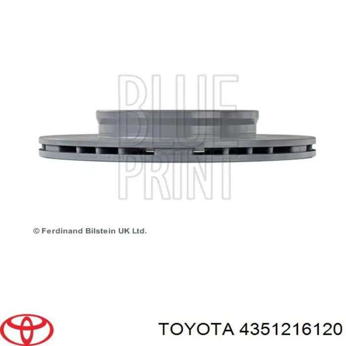 4351216120 Toyota Гальмо дискове переднє