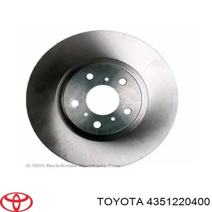 4351220400 Toyota Гальмо дискове переднє