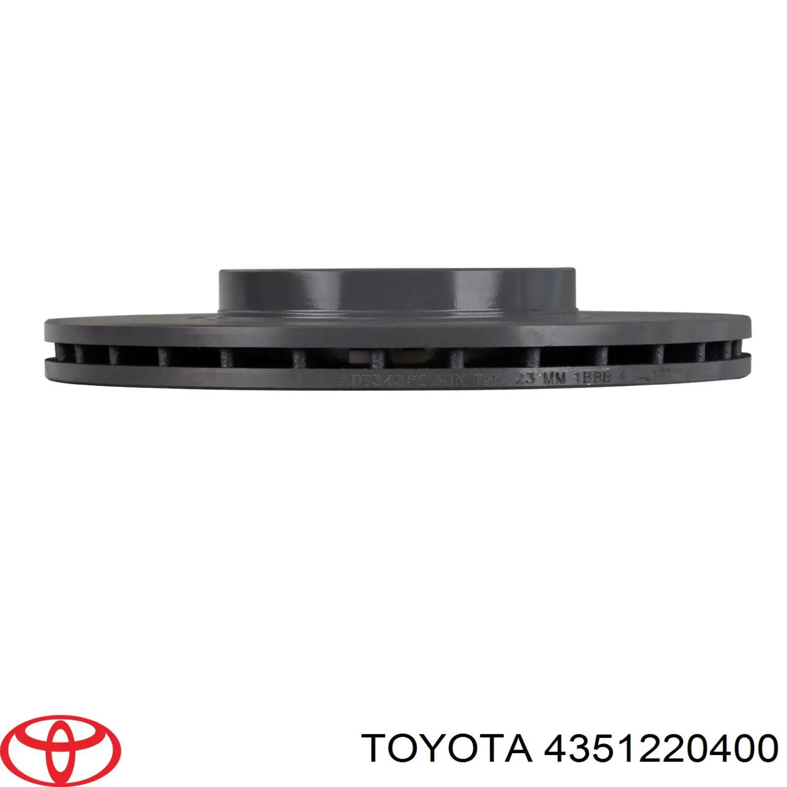 Диск переднього гальма Toyota 4351220400 ціна, від 41.16 USD
