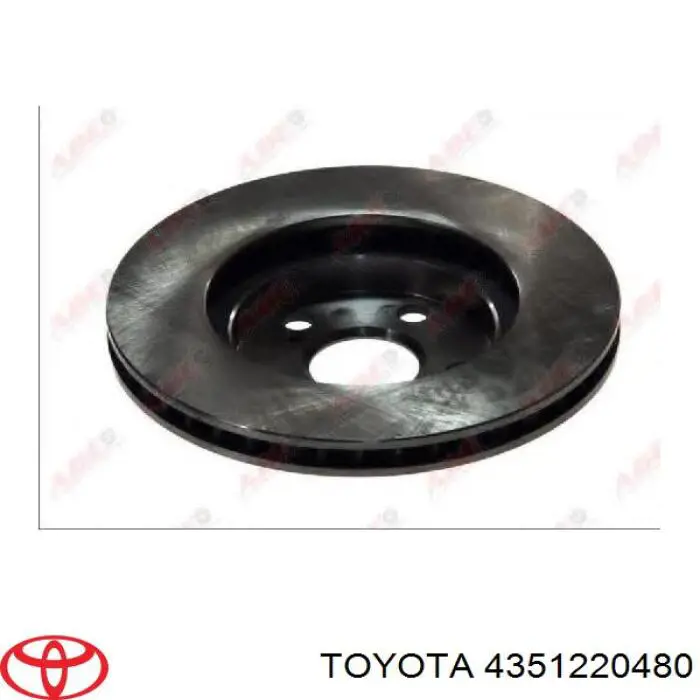 Диск переднього гальма Toyota 4351220480 ціна, від 32.07 USD