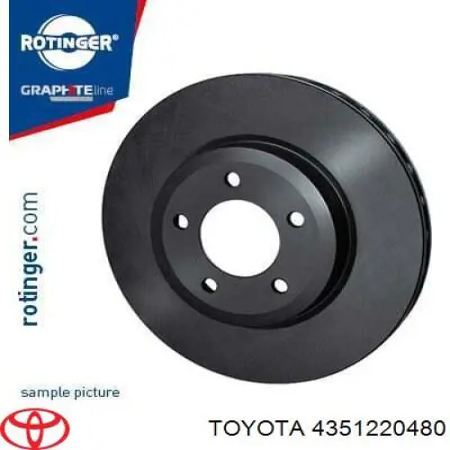 Купити 4351220480 Toyota Ротор гальмівний