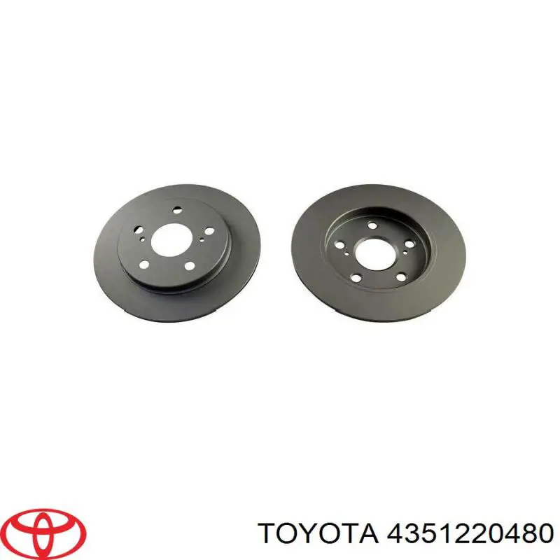 Гальмівні диски передні 4351220480 Toyota