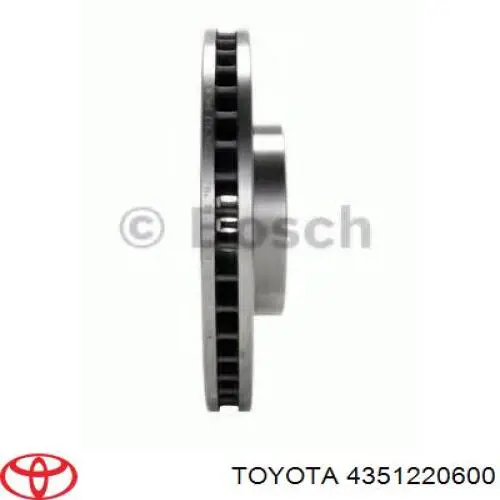 Диск переднього гальма Toyota 4351220600 ціна, від 40.36 USD