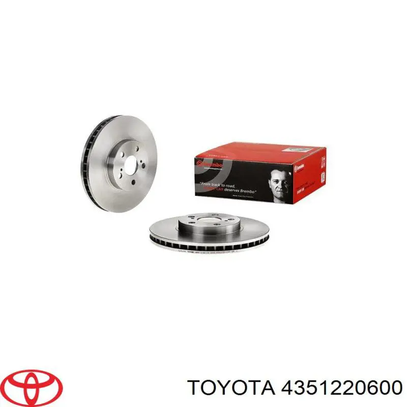 4351220600 Toyota Гальмо дискове переднє
