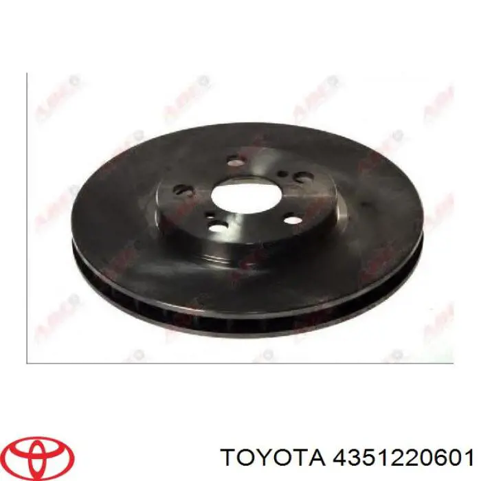 4351220601 Toyota диск гальмівний передній