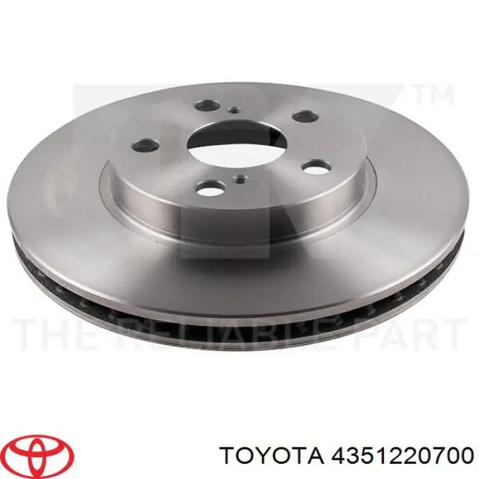 Диск переднього гальма Toyota 4351220700 ціна, від 32.14 USD
