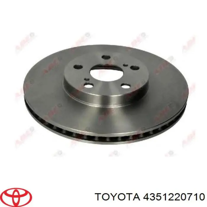 Диск переднього гальма Toyota 4351220710 ціна, від 38.46 USD
