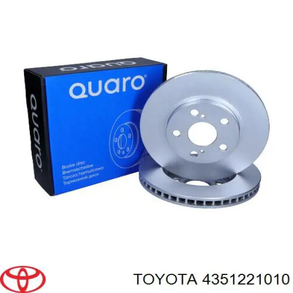 Диск гальмівний передній Toyota 4351221010