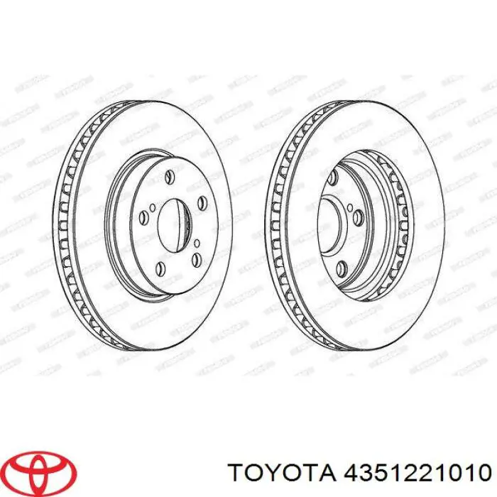 Купити 4351221010 Toyota Ротор гальмівний