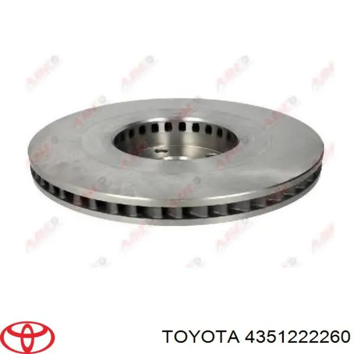 Диск переднього гальма Toyota 4351222260 ціна, від 80.87 USD