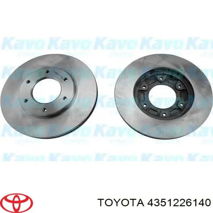 Гальмівні диски передні 4351226140 Toyota