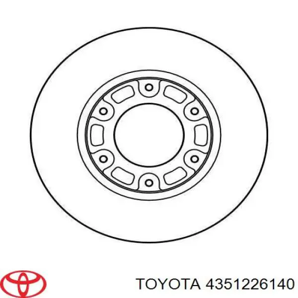 4351226140 Toyota Гальмо дискове переднє
