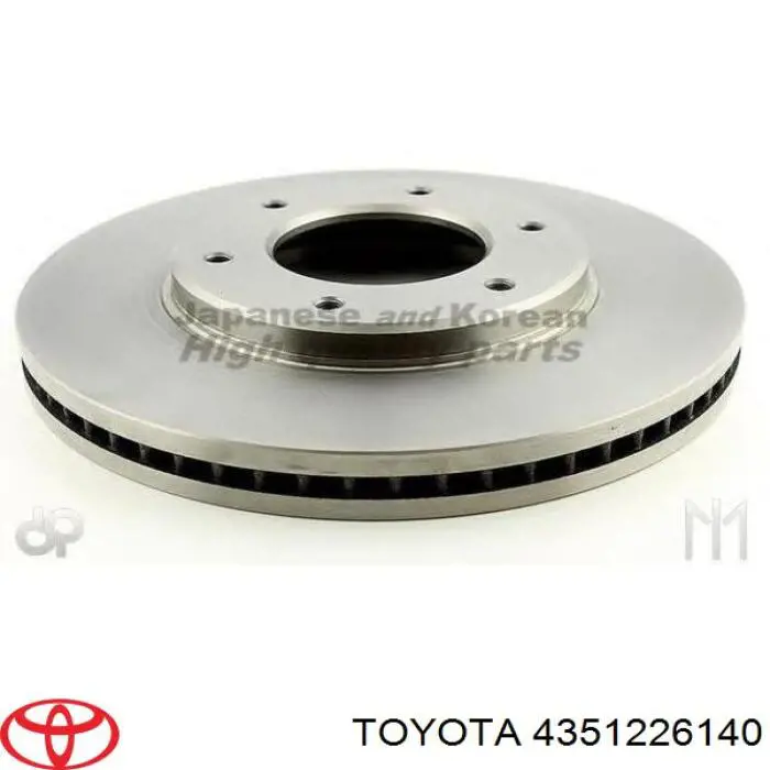 Диск переднього гальма Toyota 4351226140 ціна, від 46.56 USD