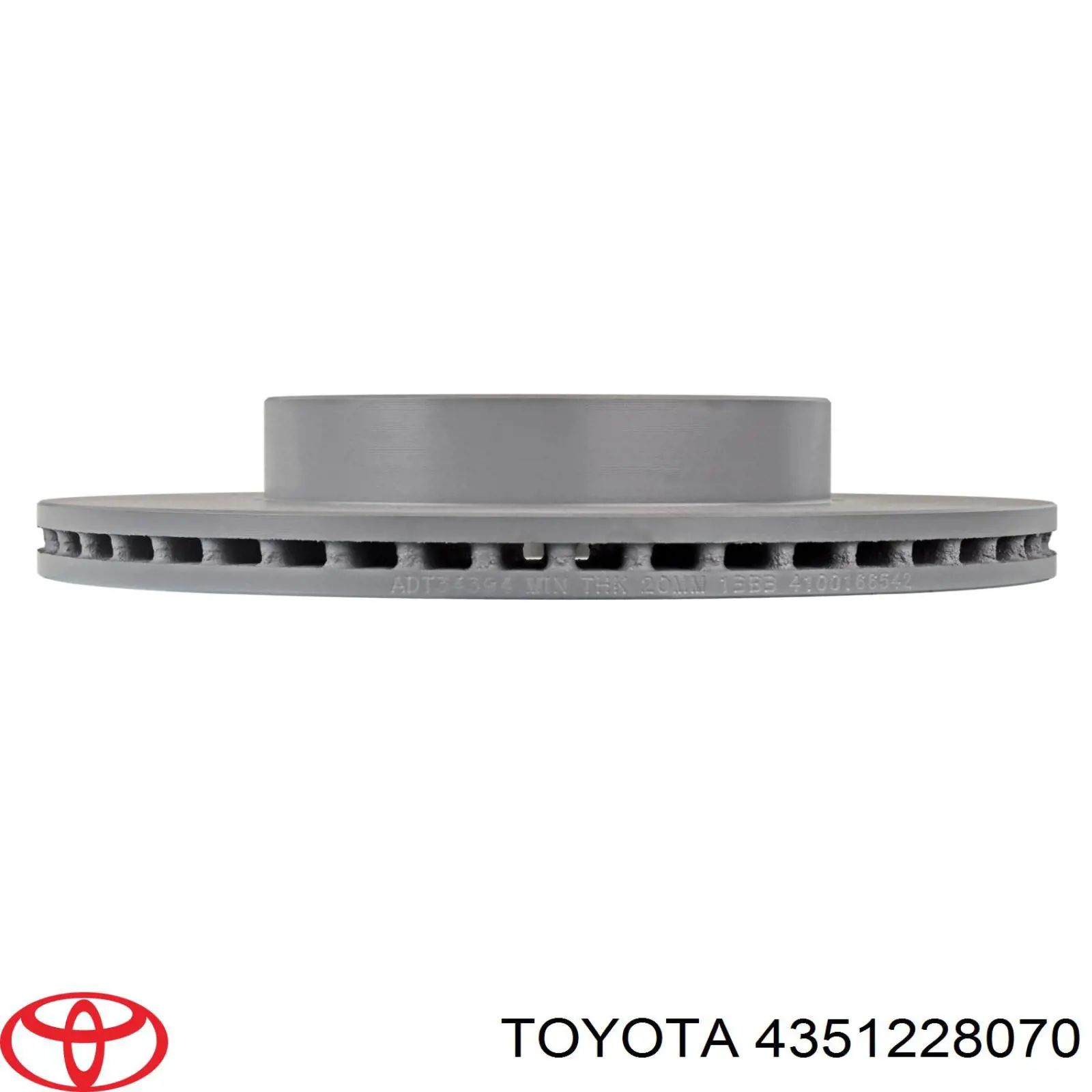 Гальмівні диски передні 4351228070 Toyota
