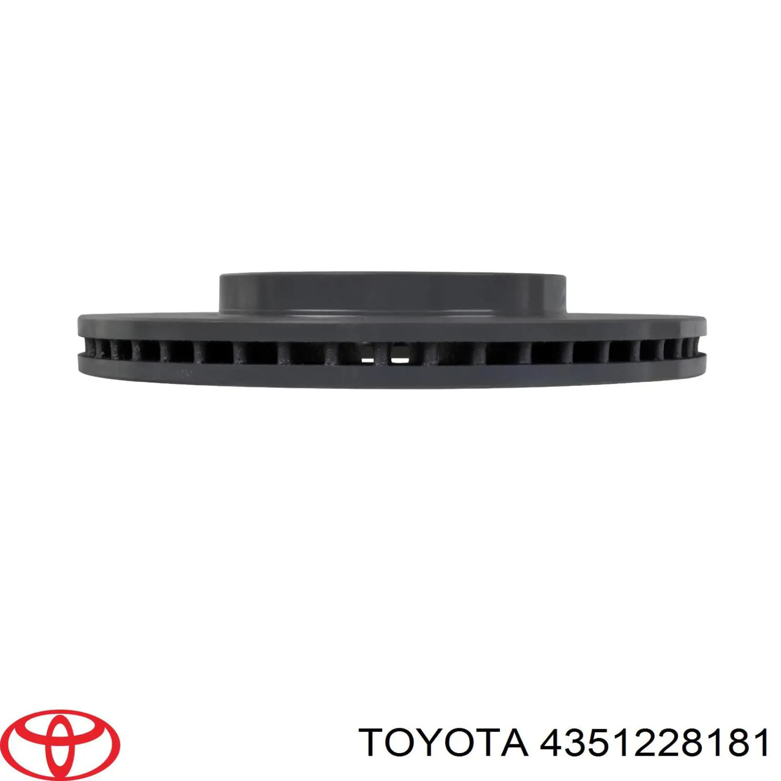 Диск переднього гальма Toyota 4351228181 ціна, від 48.85 USD