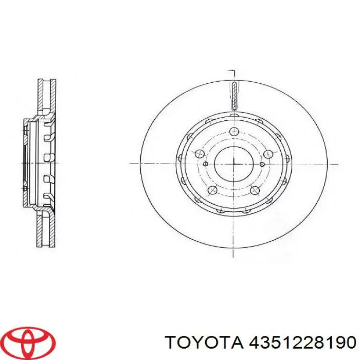 Купити 4351228190 Toyota Ротор гальмівний