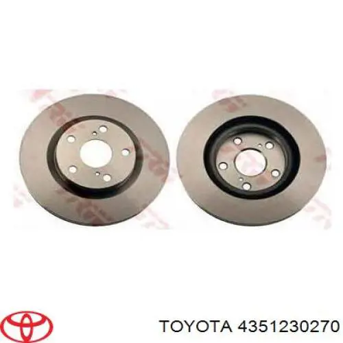 Диск гальмівний передній 4351230270 Toyota